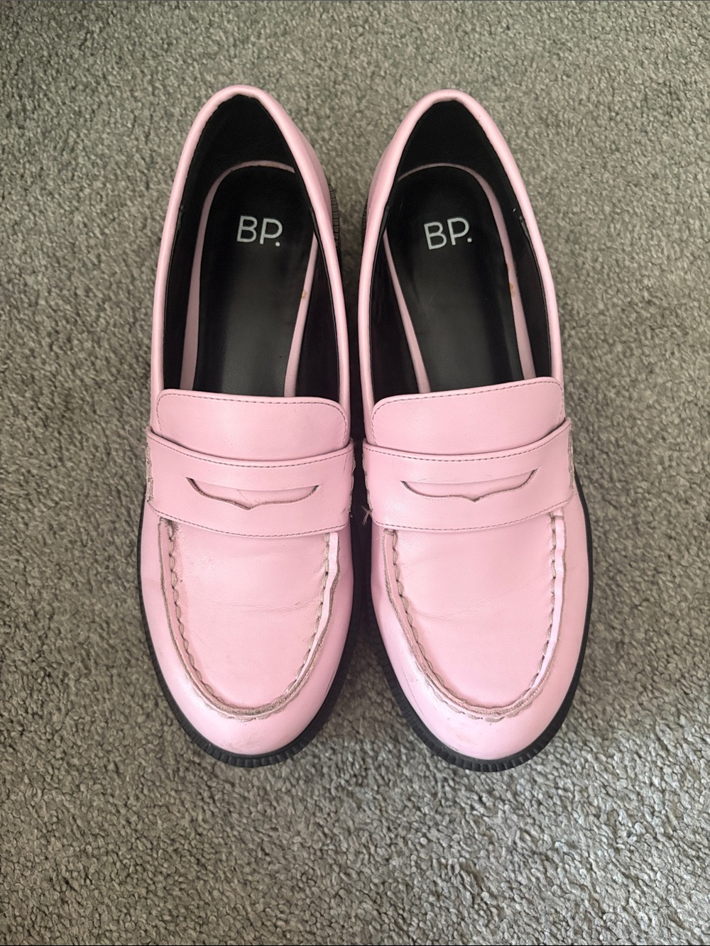 bp Pink Penny Loafers